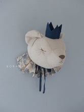 Charger l'image dans la galerie, OURS RÊVEUR TOILE DE JOUYS BLEU