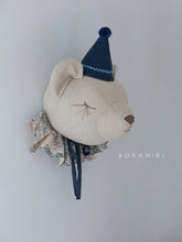 Charger l'image dans la galerie, OURS RÊVEUR TOILE DE JOUYS BLEU