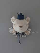 Charger l'image dans la galerie, OURS RÊVEUR TOILE DE JOUYS BLEU