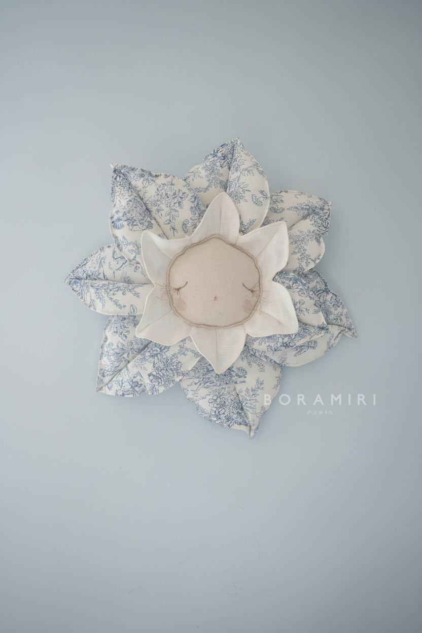 JONQUILLE RÊVEUSE TOILE DE JOUY BLEU